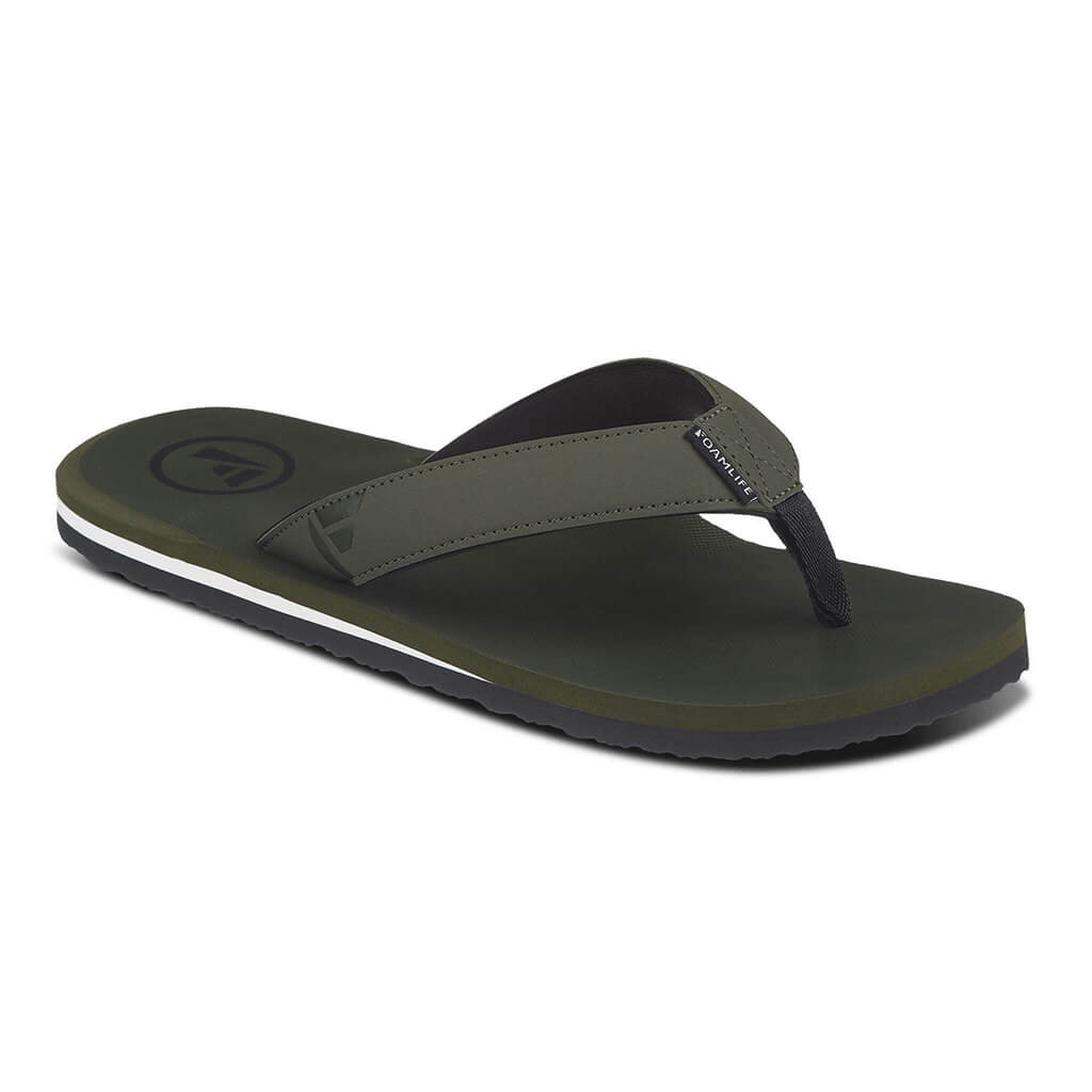Tarlan - Mens Flip Flops - Olive