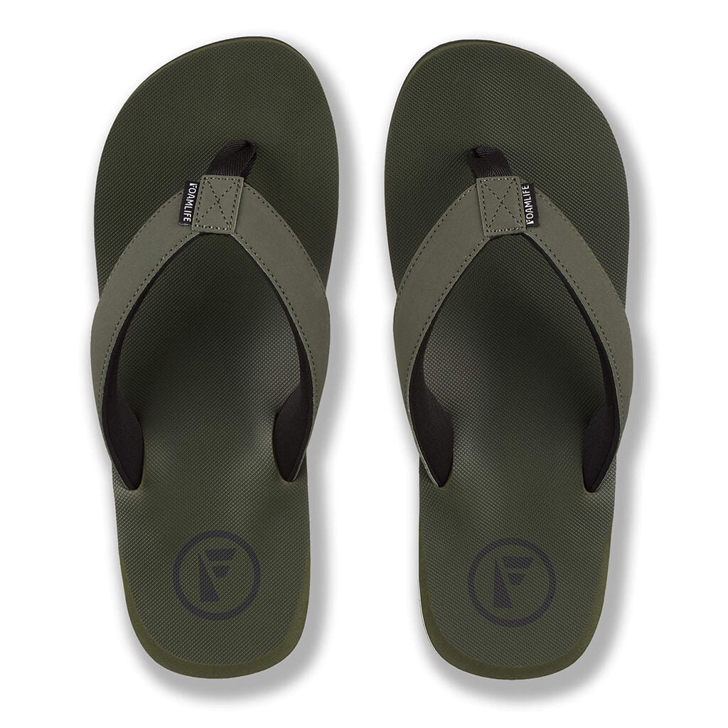 Tarlan - Mens Flip Flops - Olive