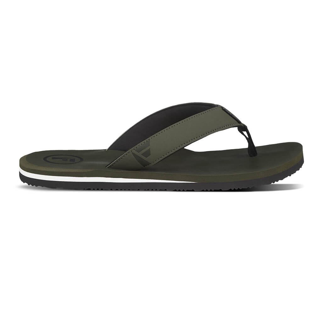 Tarlan - Mens Flip Flops - Olive