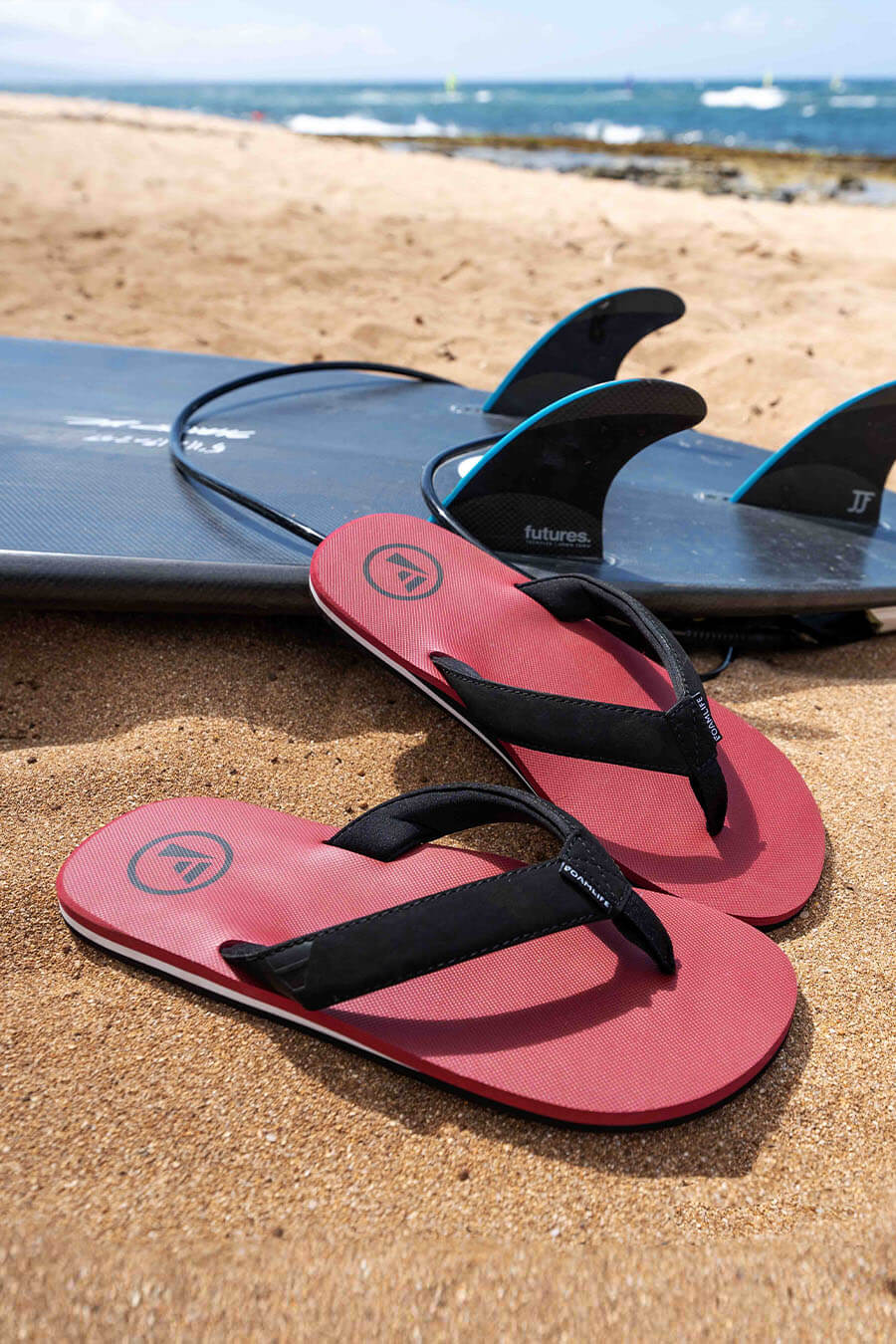 Traa - Mens Flip Flops - Clay Red
