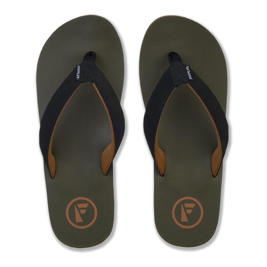 Traa SC - Mens Flip Flops - Olive