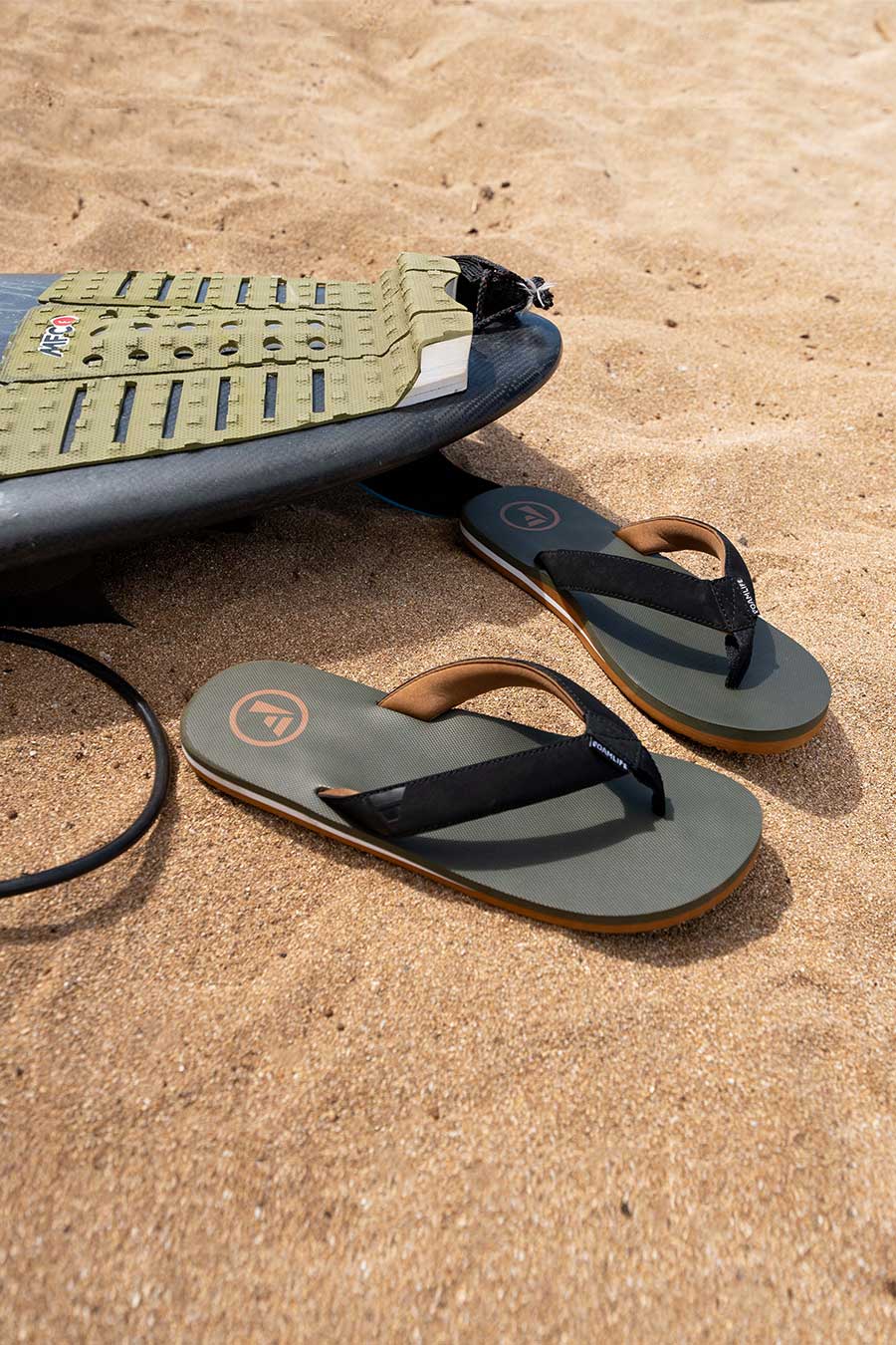 Traa SC - Mens Flip Flops - Olive