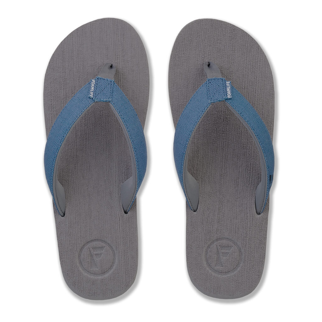 Sully - Mens Flip Flops - Stone Grey