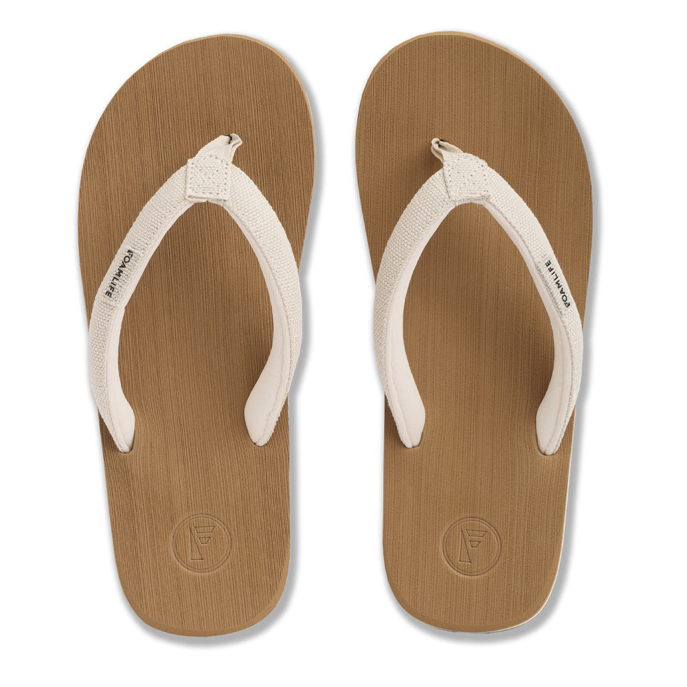 Sully - Womens Flip Flops - Latte Brown