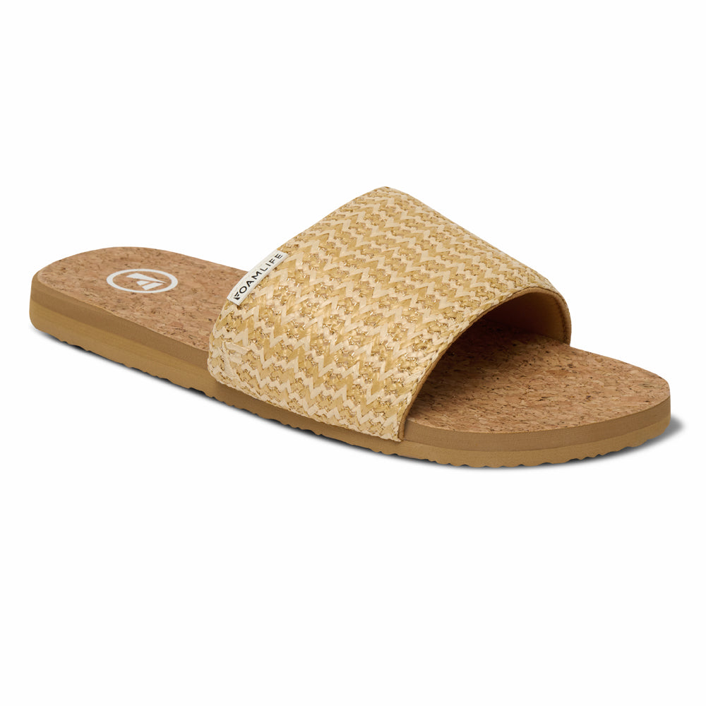 Vayla Slide - Womens Slider - Latte Brown