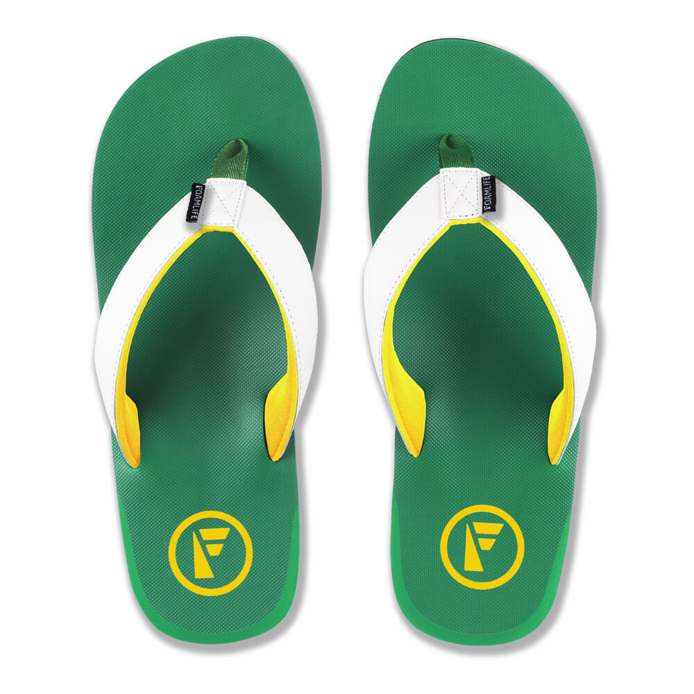 Traa WC - Mens Flip Flops - Brasil Green