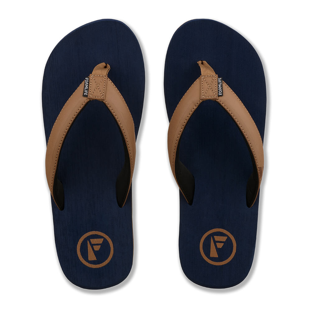 K Bay - Mens Flip Flops - Ocean Blue