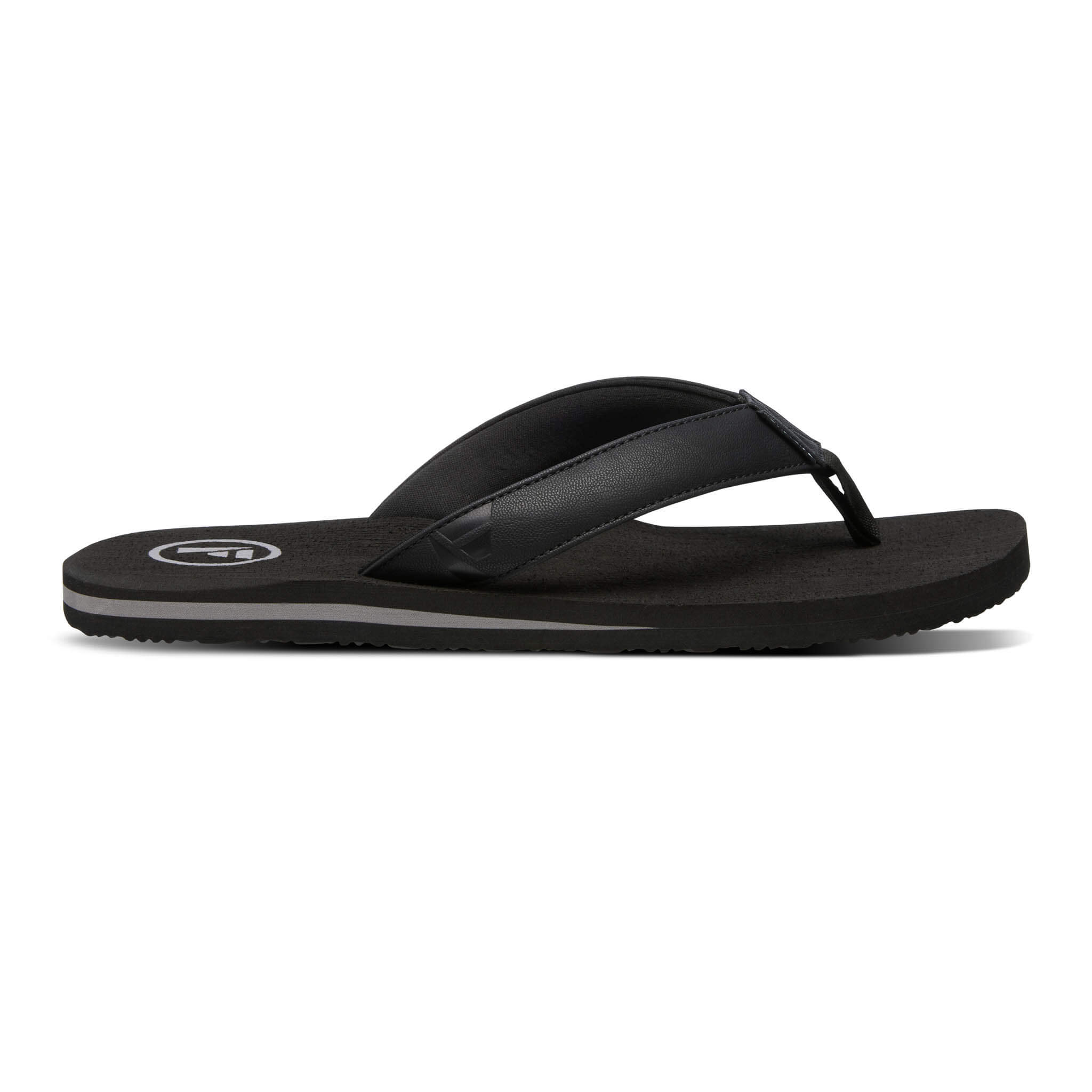 Seales - Mens Flip Flops - Black/Black