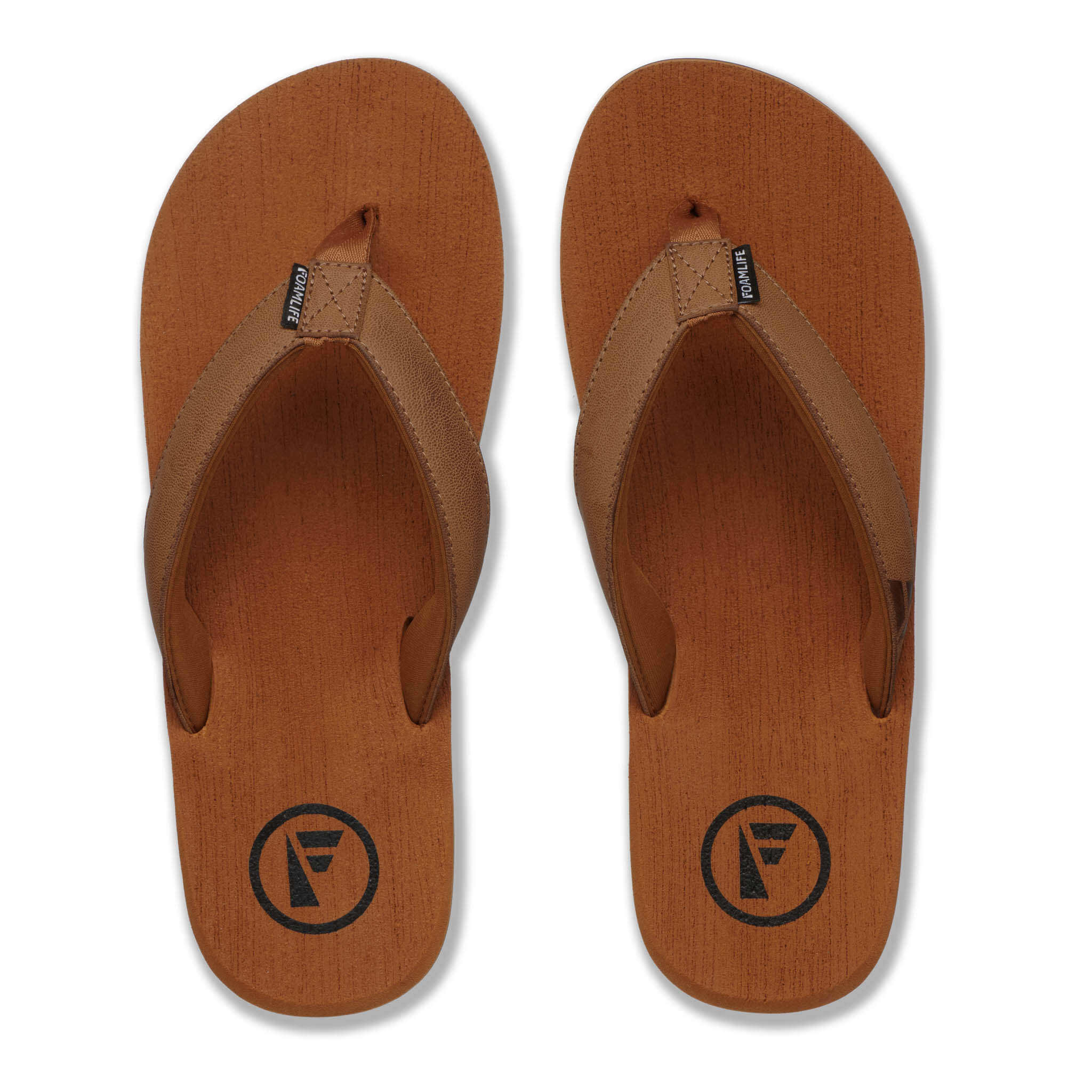 Seales - Mens Flip Flops - Tan/Tan