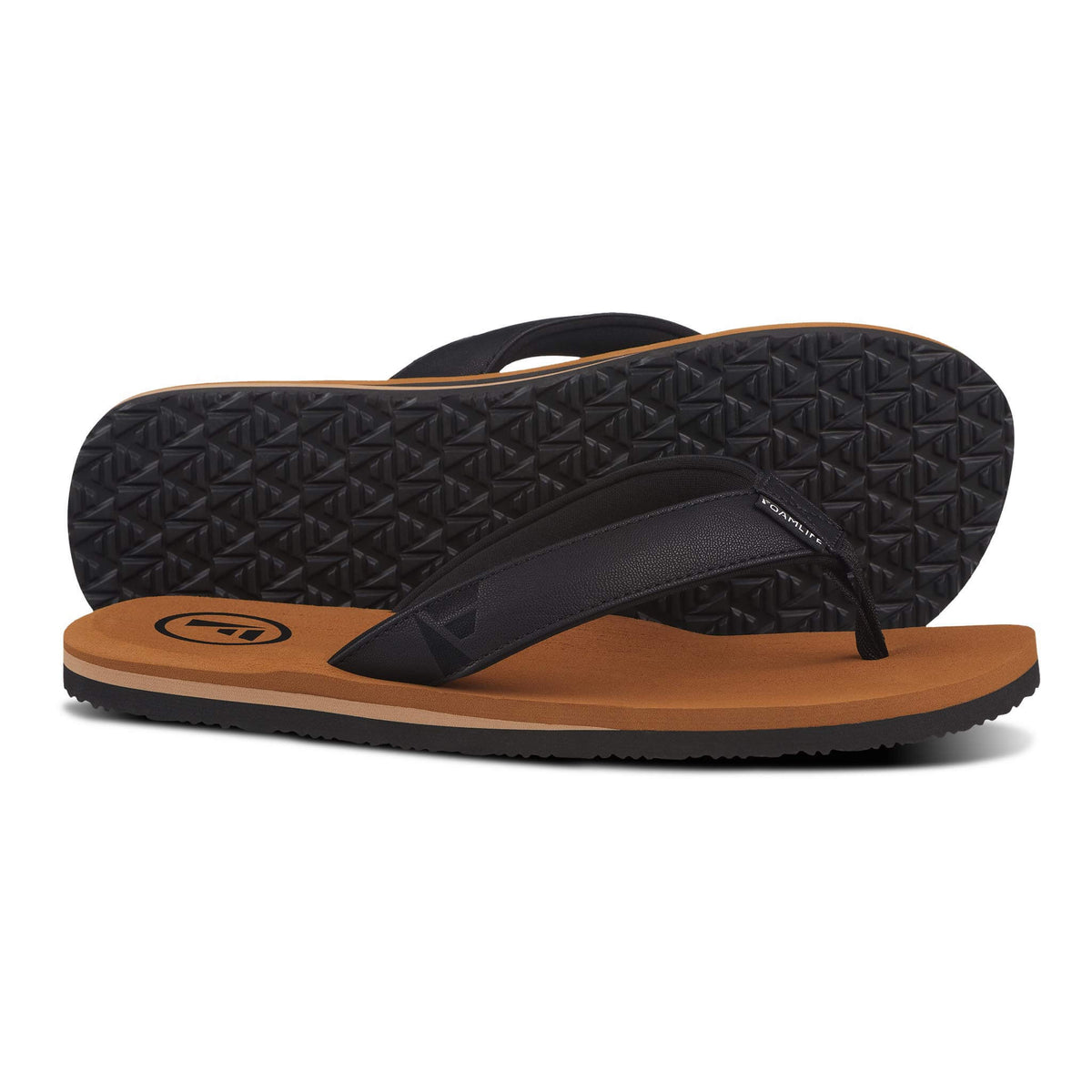 Vegan leather sales flip flops