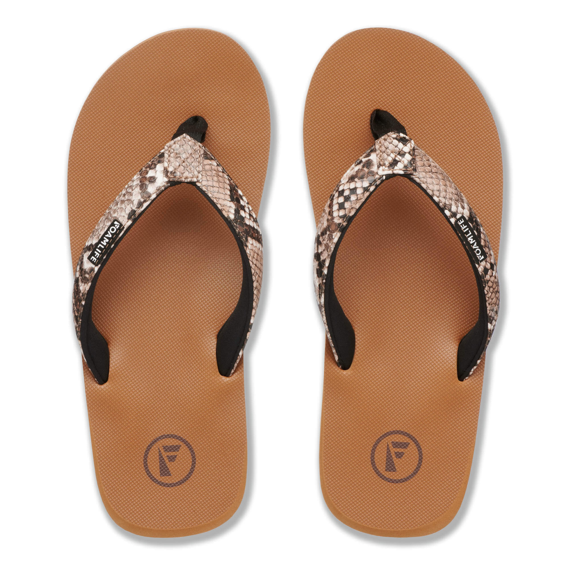 Selene - Womens Flip Flops - Latte Brown
