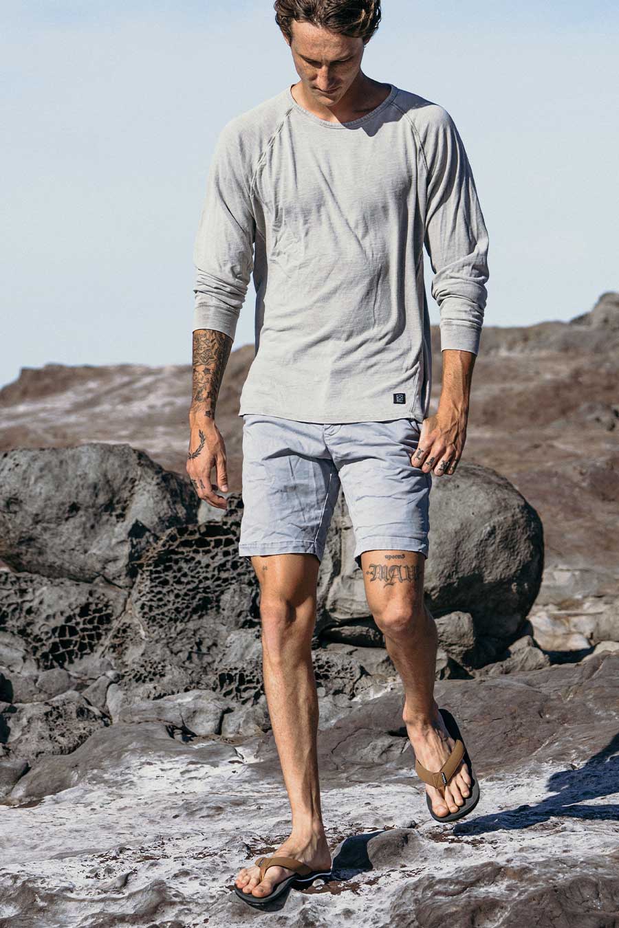 Traa SC - Mens Flip Flops - Slate Grey