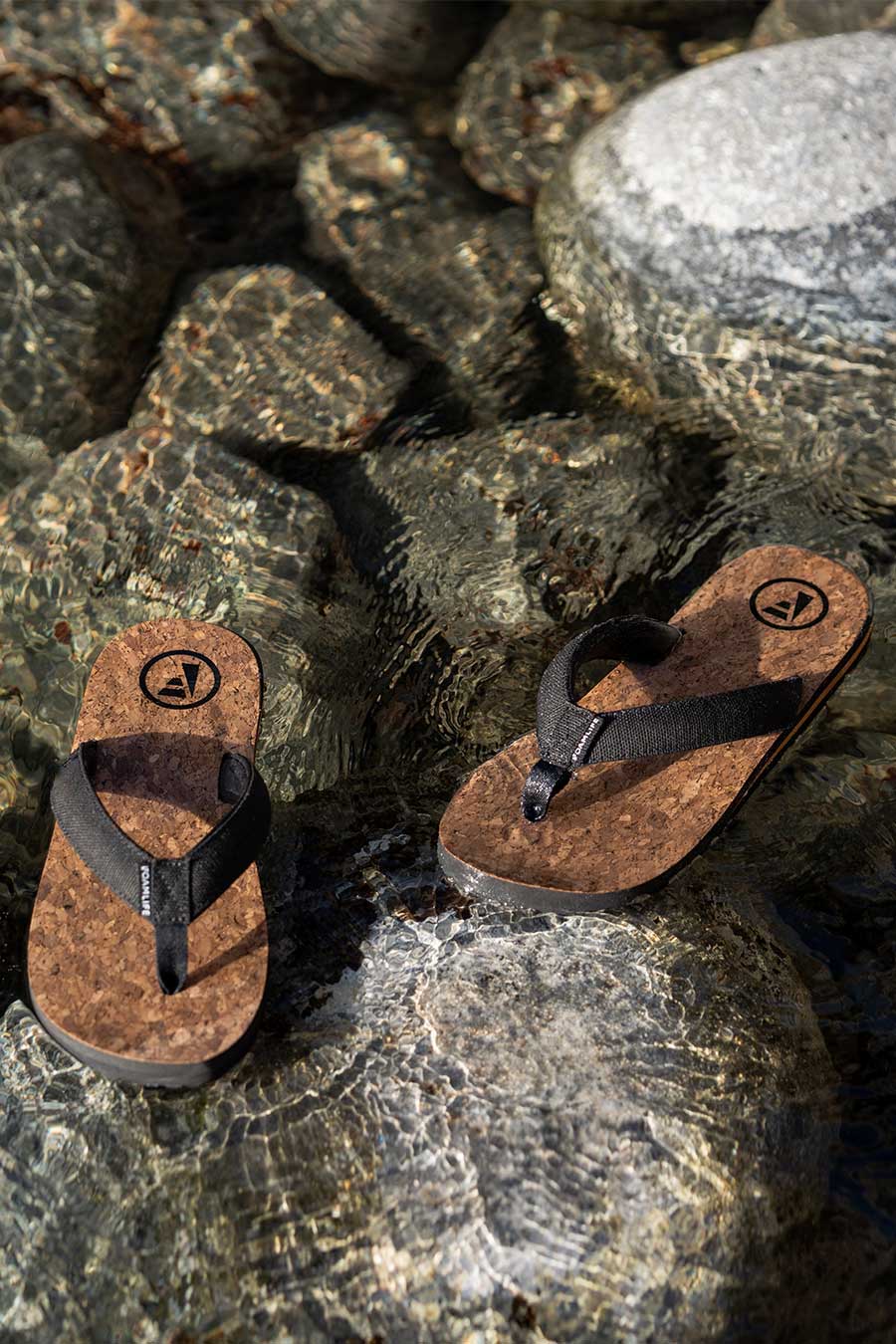 Mully Cork - Mens Flip Flops - Black