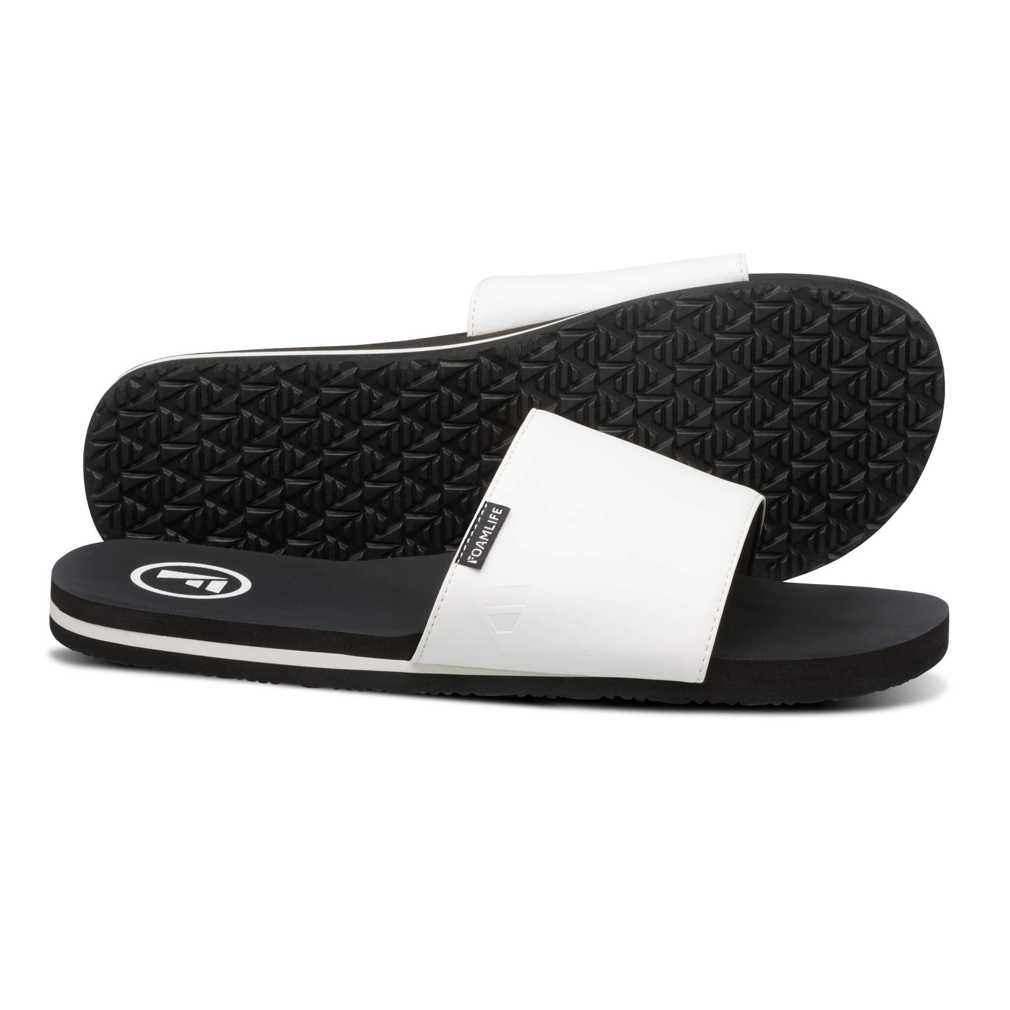 Tarlan Slide - Mens Slider - Black/White