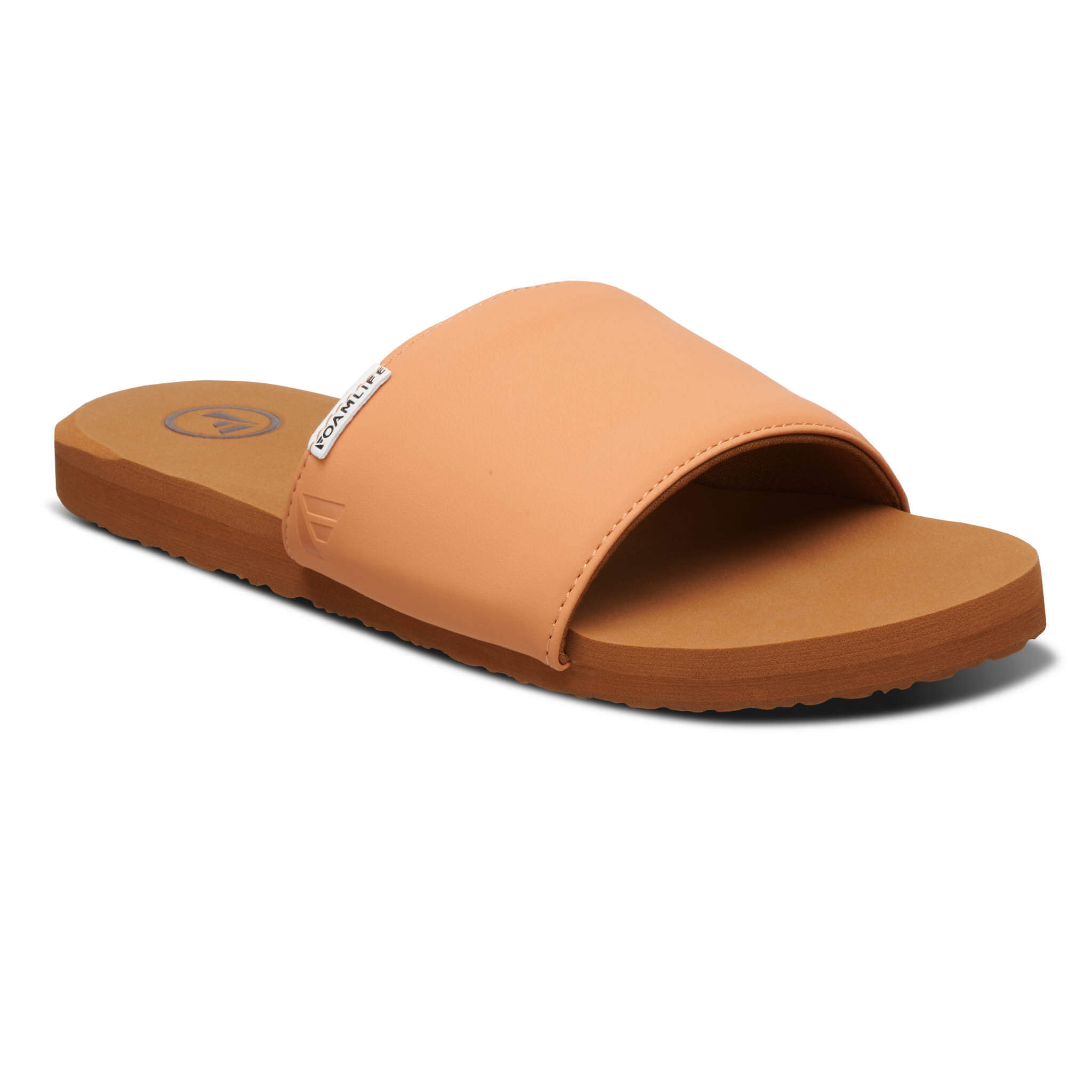 Seales Slide - Womens Slider - Brown/Pink Apricot