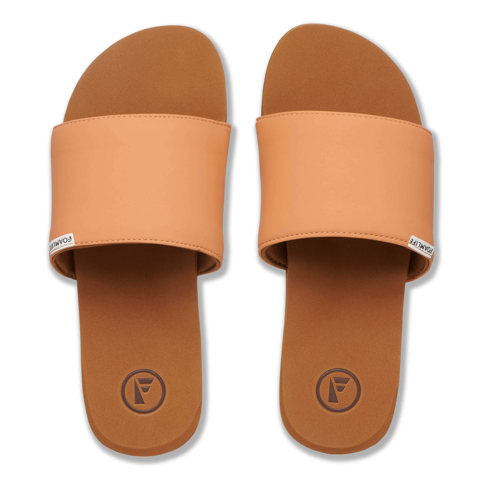Seales Slide - Womens Slider - Brown/Pink Apricot