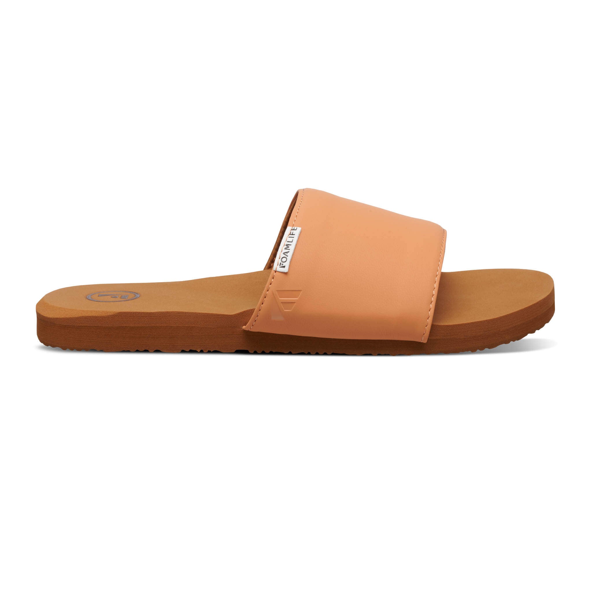 Seales Slide - Womens Slider - Brown/Pink Apricot