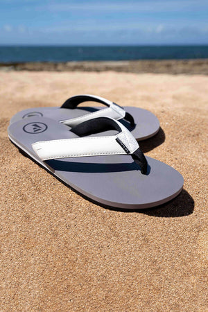 
                  
                    Traa - Mens Flip Flops - Stone Grey / White
                  
                