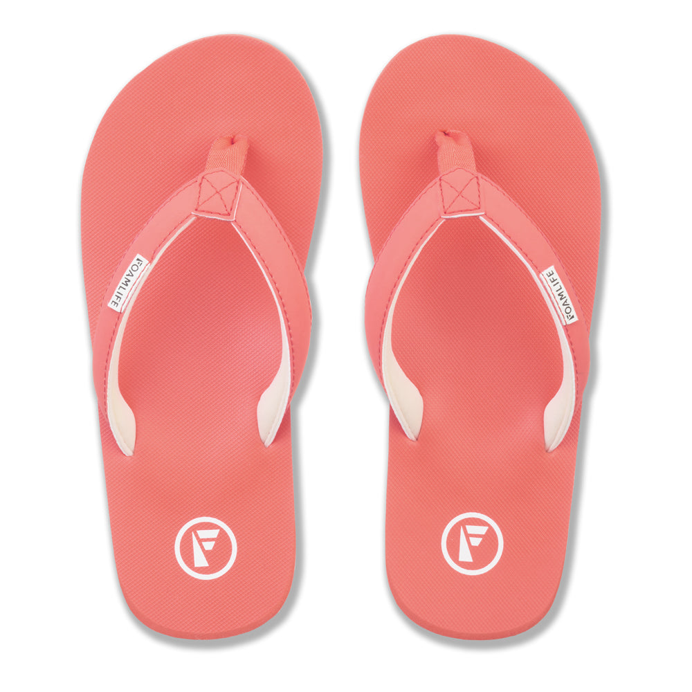 Lixi - Womens Flip Flops - Coral Orange