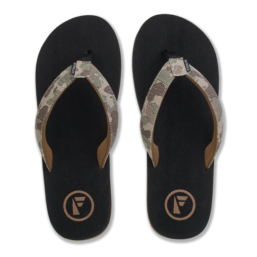 Pampa - Artist Series - Mens Flip Flops - Black