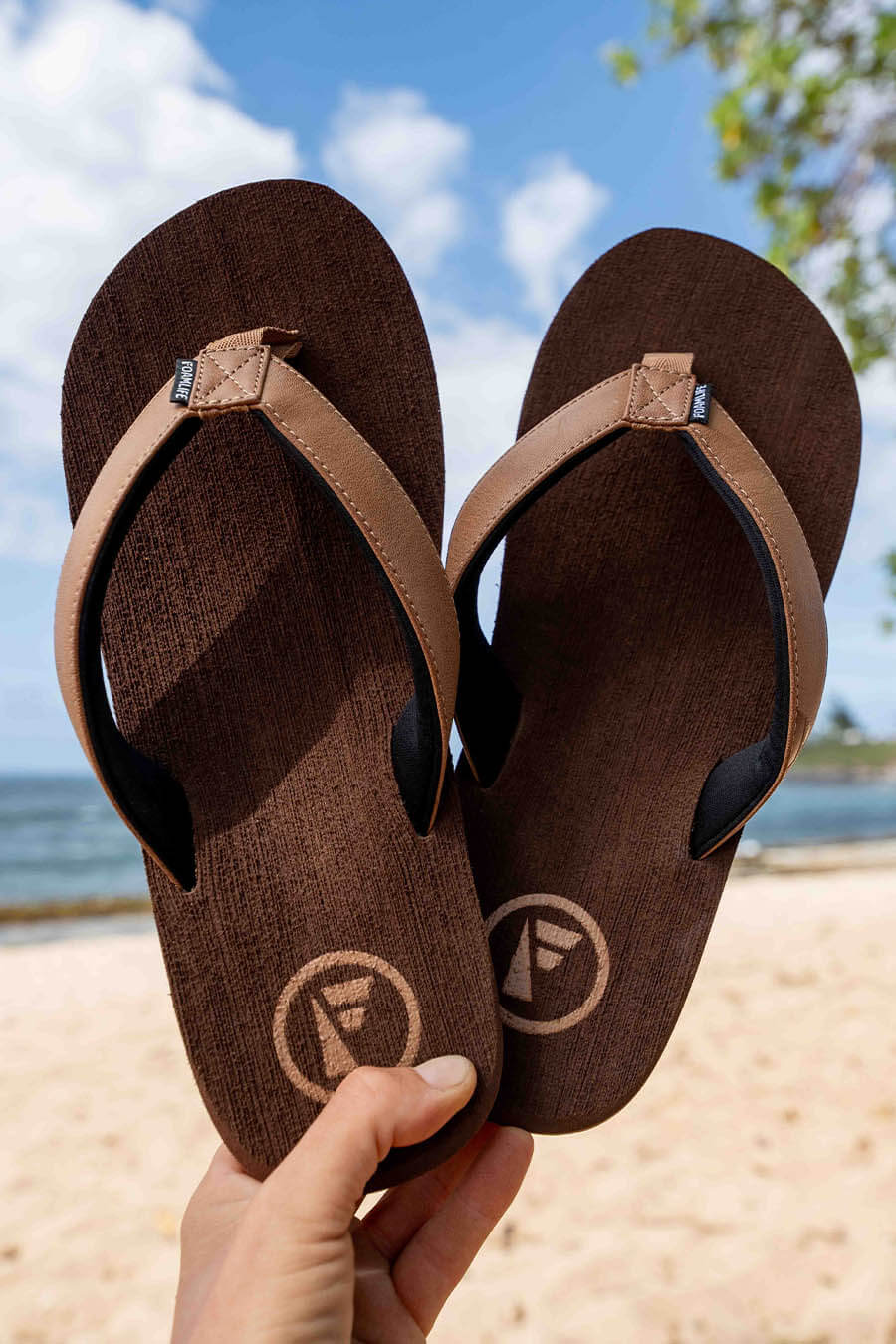 Seales Earth - Mens Flip Flops - Earth Brown