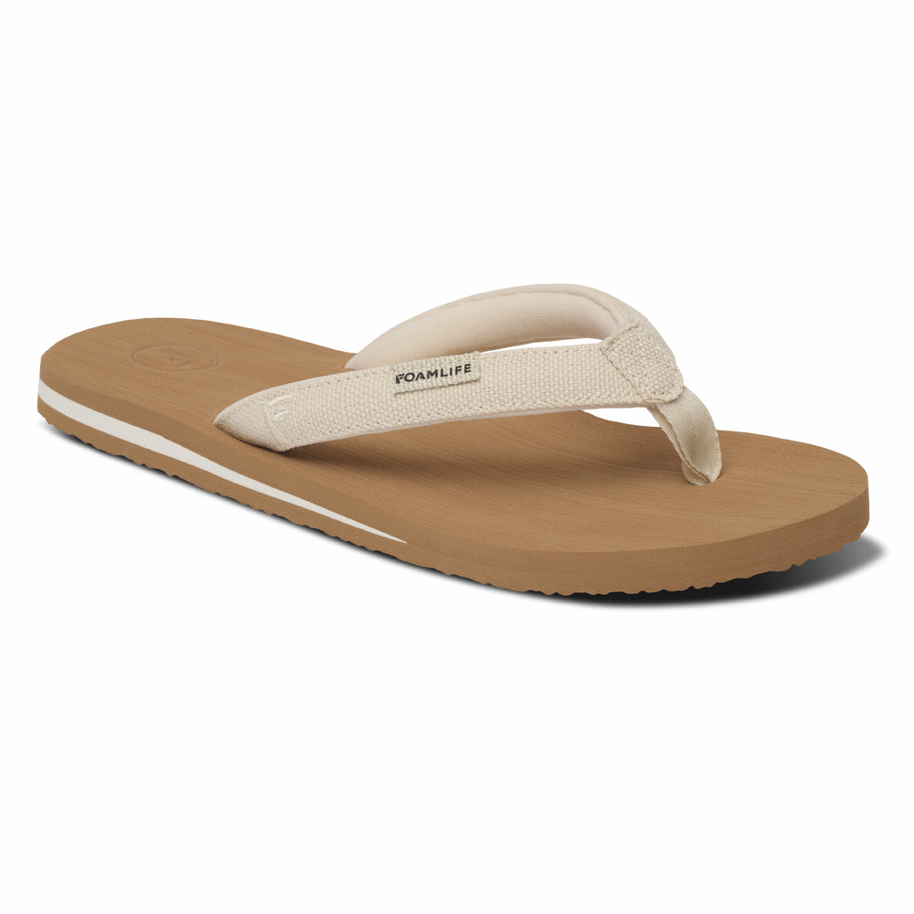 Sully - Womens Flip Flops - Latte Brown