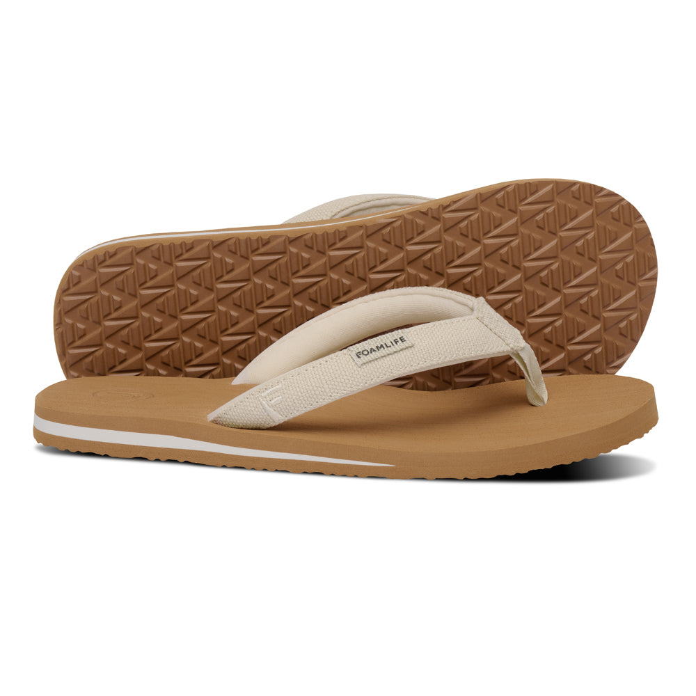 Sully - Womens Flip Flops - Latte Brown