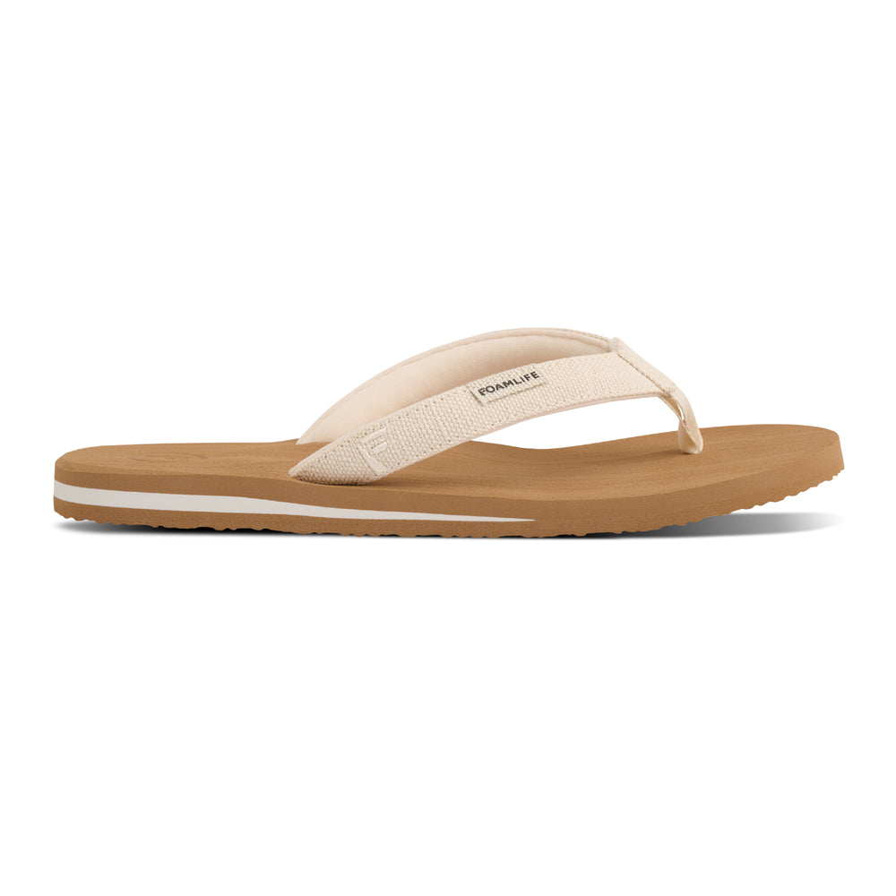 Sully - Womens Flip Flops - Latte Brown