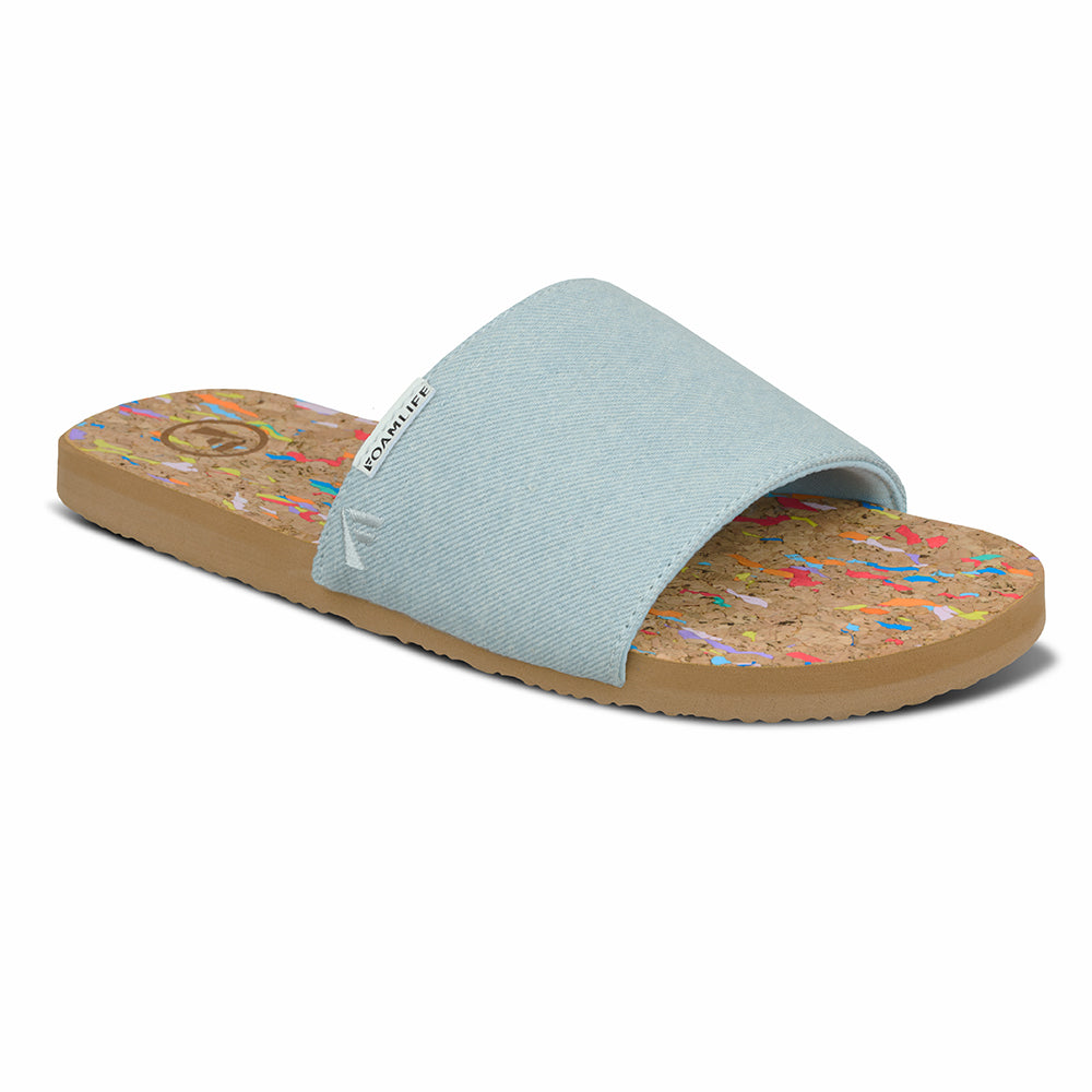 Goldie Slide - Womens Slider - Denim Blue