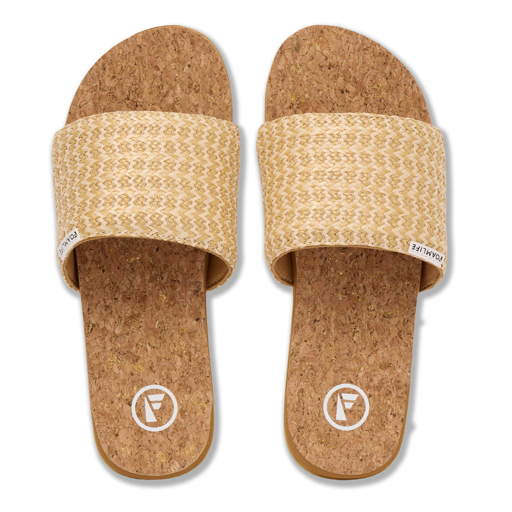 Vayla Slide - Womens Slider - Latte Brown