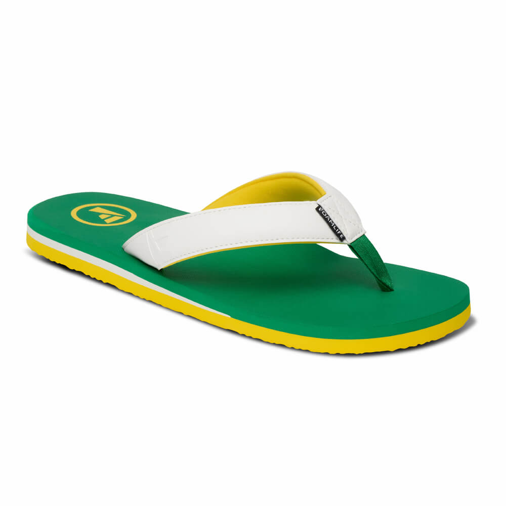 Traa WC - Mens Flip Flops - Brasil Green