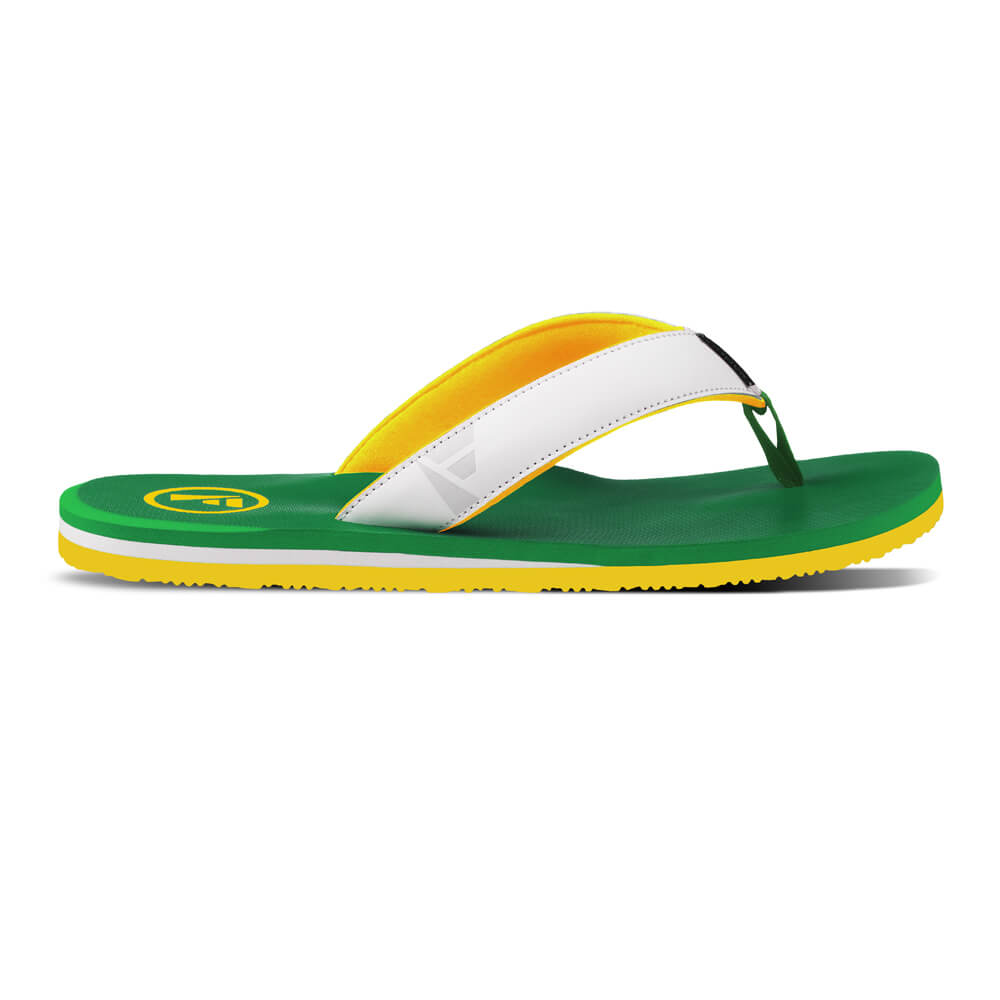 Traa WC - Mens Flip Flops - Brasil Green