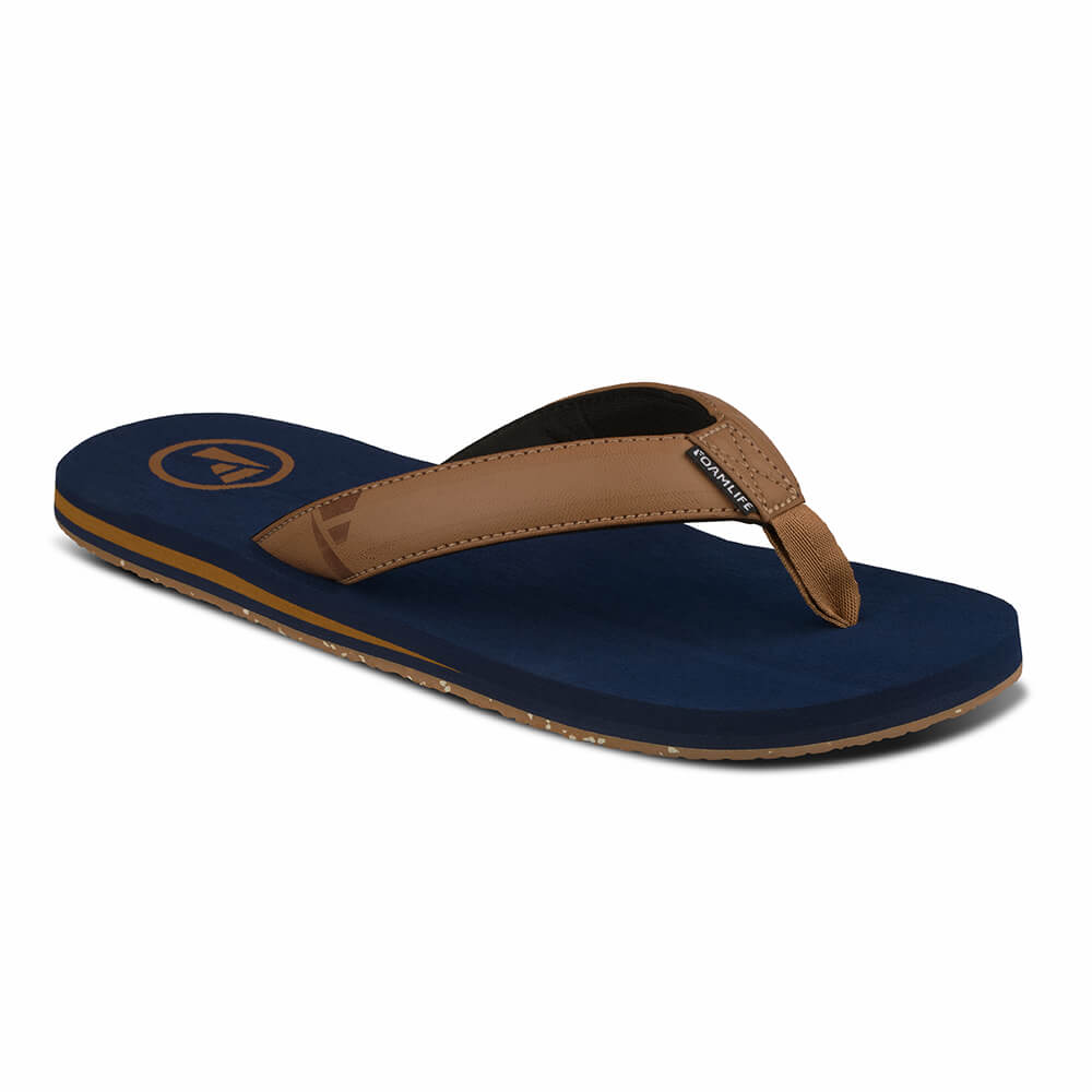 K Bay - Mens Flip Flops - Ocean Blue