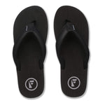 Seales - Mens Flip Flops - Black/Black