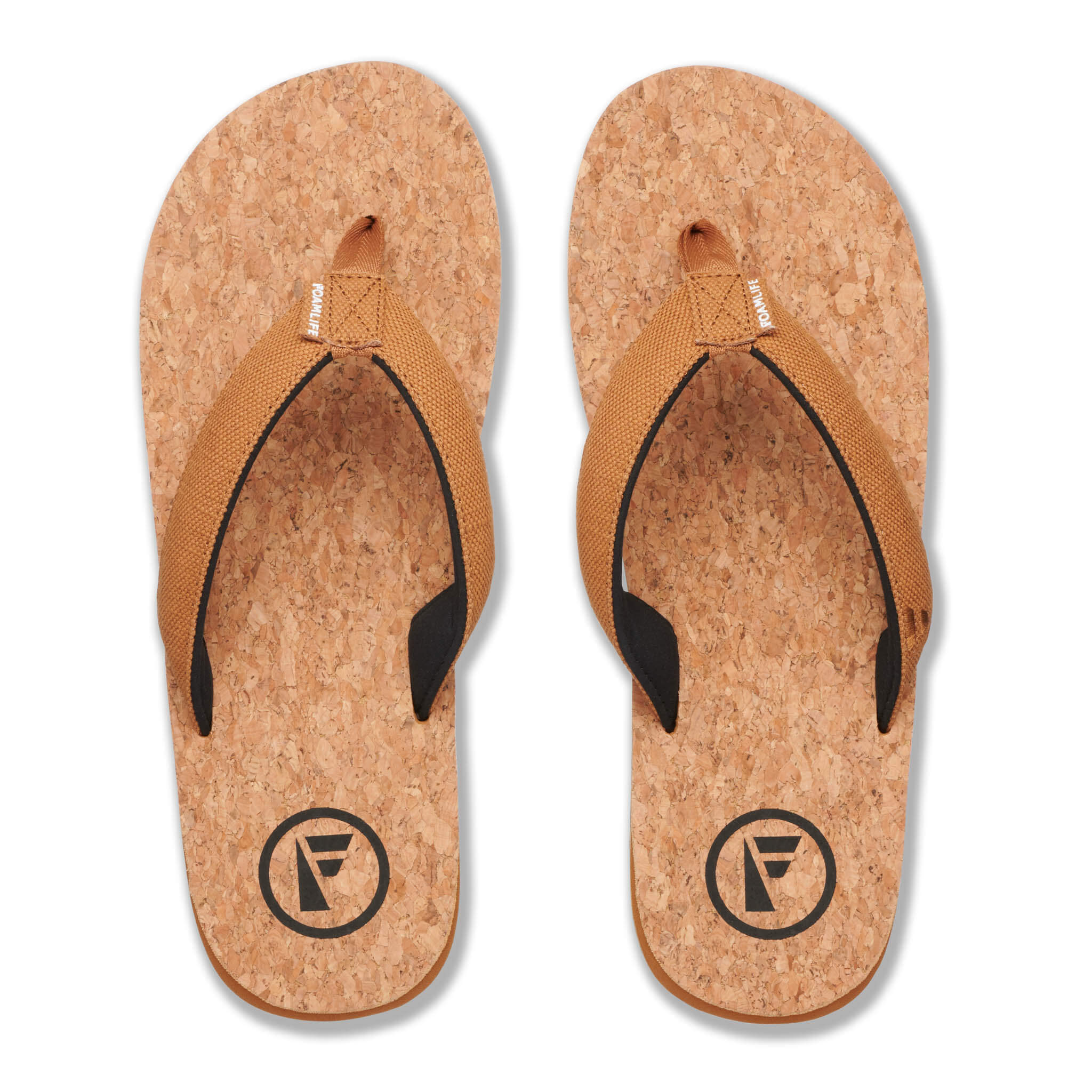 Mully Cork - Mens Flip Flops - Tan