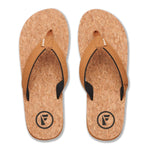 Mully Cork - Mens Flip Flops - Tan