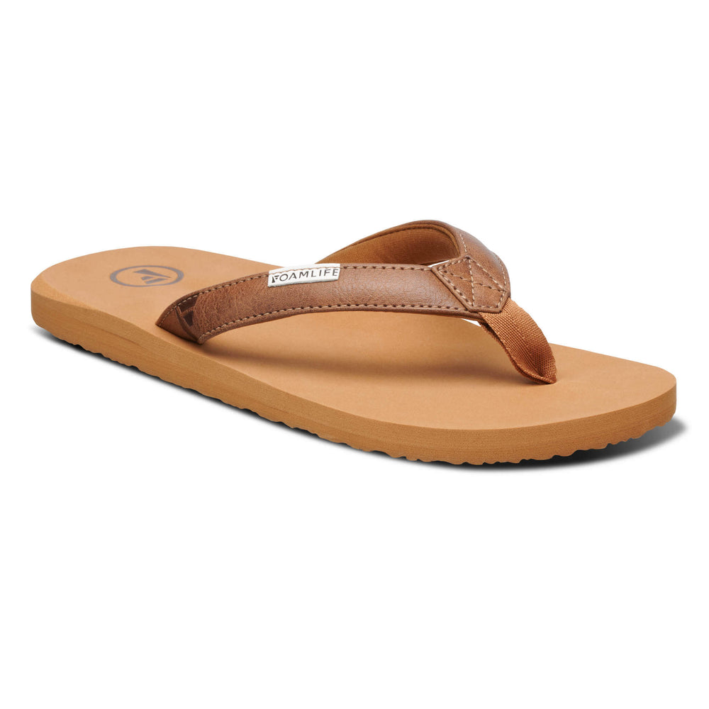 Brown flip flops top ladies